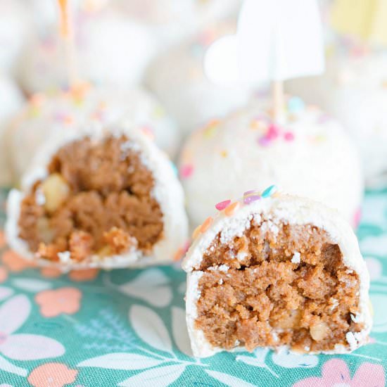 Easter Carrot Cake Pops