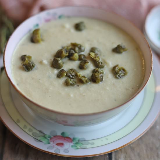 Roasted cauliflower soup