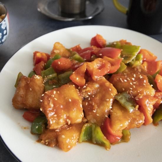 No fry sweet and sour pork