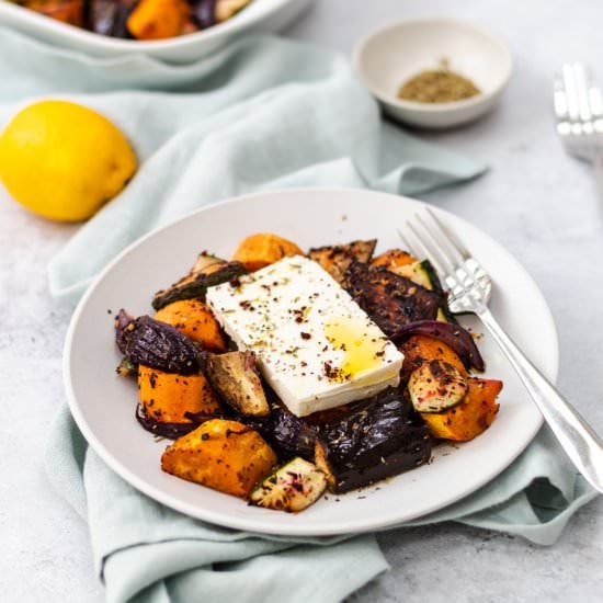 Roasted Vegetable Salad with Feta