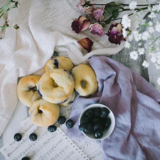 BLUEBERRY BAGELS – LOW CARB