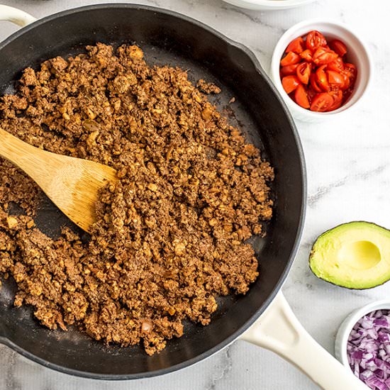 Easy and Healthy Walnut Taco Meat