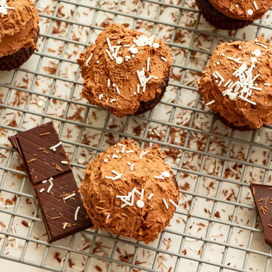 Vegan Gluten-Free Chocolate Cupcake