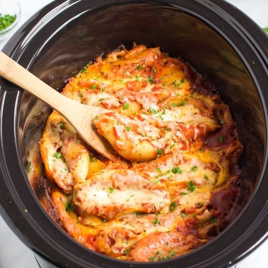 Crockpot Stuffed Shells