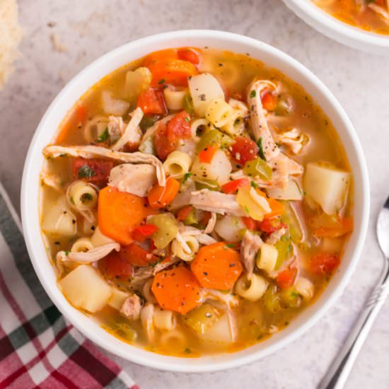 Sicilian Chicken Noodle Soup