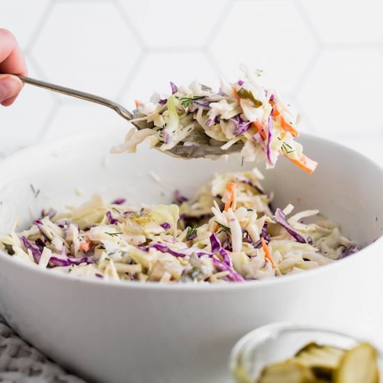 Dill Pickle Coleslaw