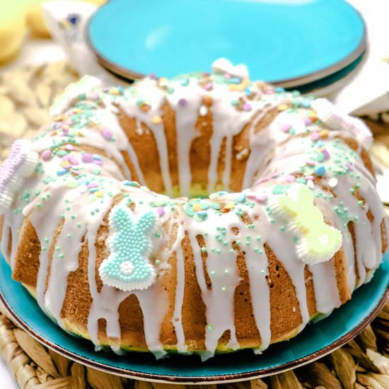 Easter Lemon Poppy Seed Cake