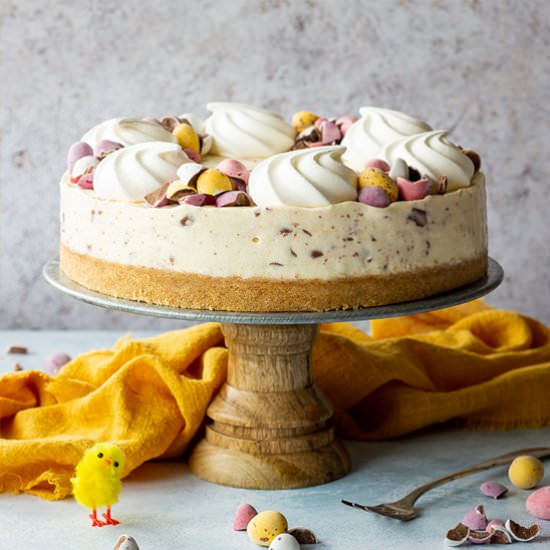 No Bake Mini Egg Cheesecake