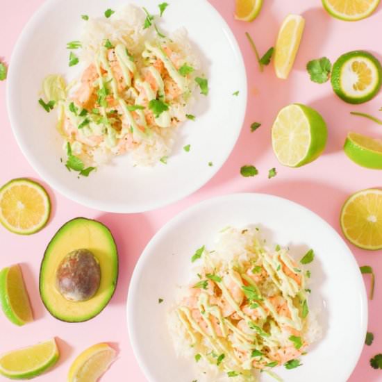 Sous Vide Cilantro Lime Shrimp