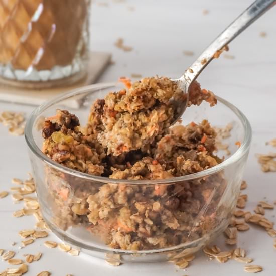 Carrot Cake Baked Oatmeal