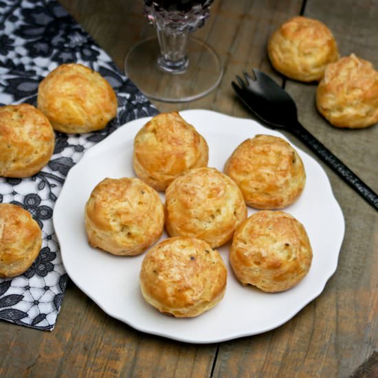 French cheese puffs (gougères)