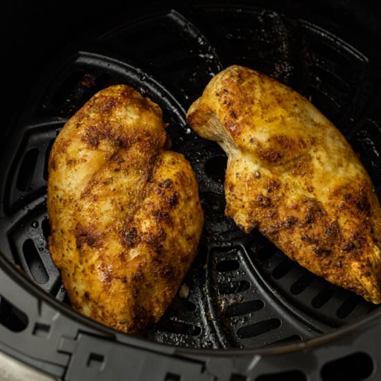 Air Fryer Frozen Chicken Breasts