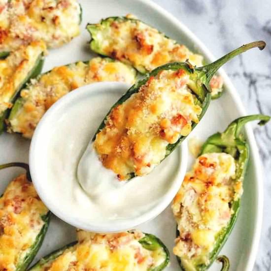 Air Fryer Stuffed Jalapeno Poppers