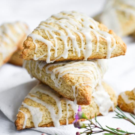 Vegan Vanilla Bean Scones