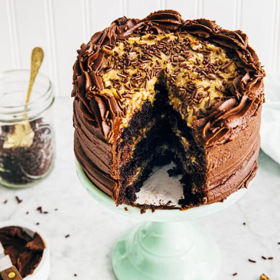 6 Inch German Chocolate Cake
