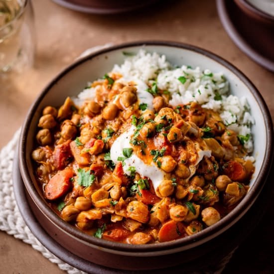 Braised Indian Chickpea Stew