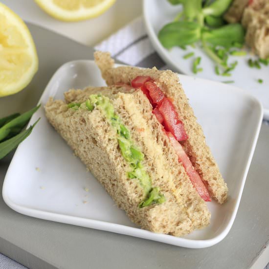 Vegan Triple Decker Sandwich