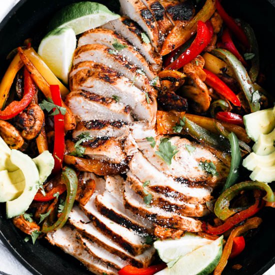 Skillet Chicken Fajitas