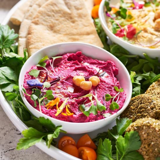 Pink Beetroot Hummus
