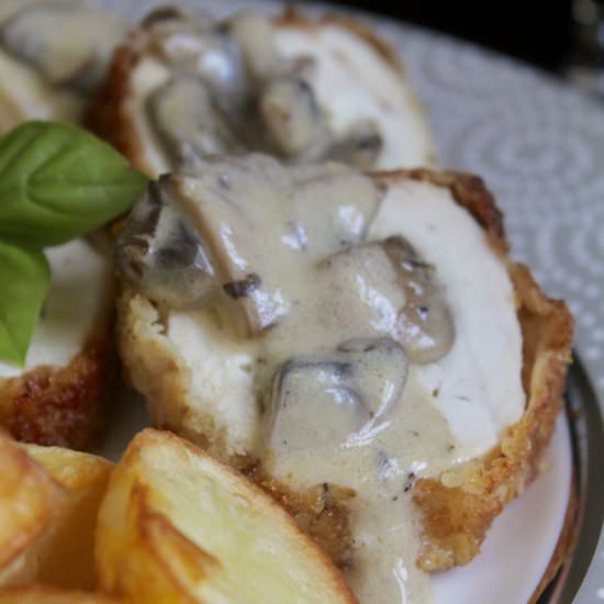 stuffed chicken breast w/cheese