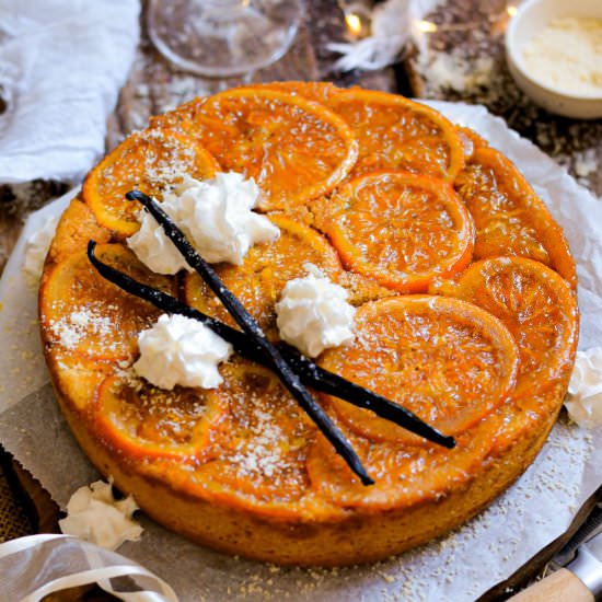 Vegan Orange Upside Down Cake