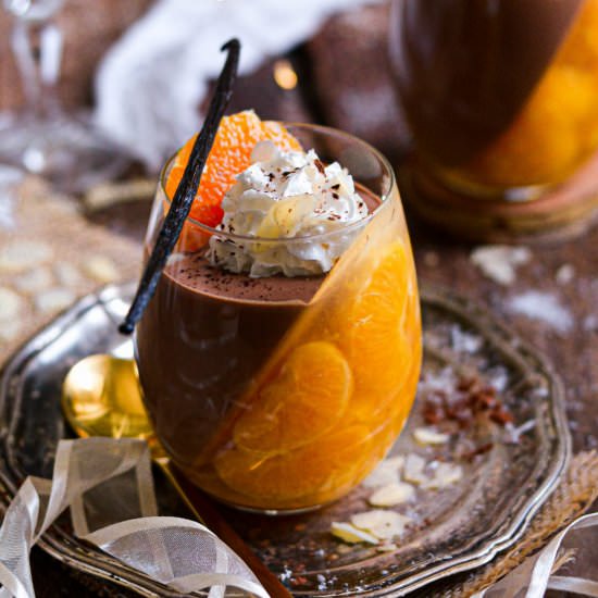 Vegan Choco-Cream & Mandarin Jelly