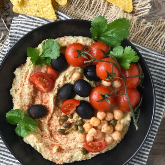 Hummus with topping