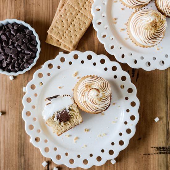 Roasted S’mores Cupcakes