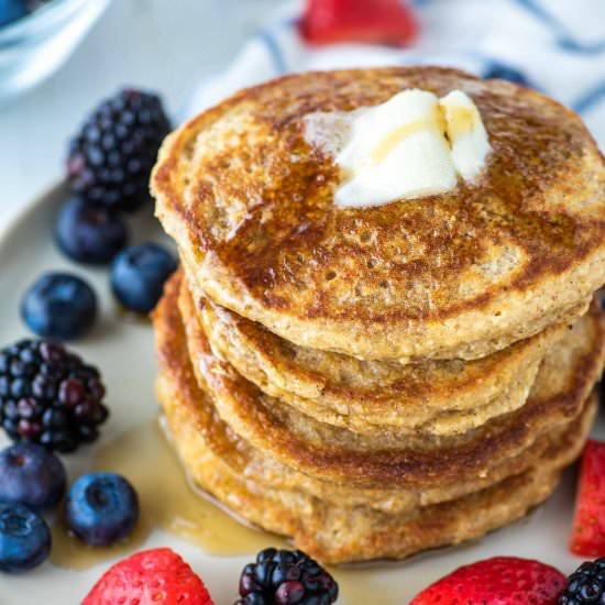 Oat Flour Pancakes