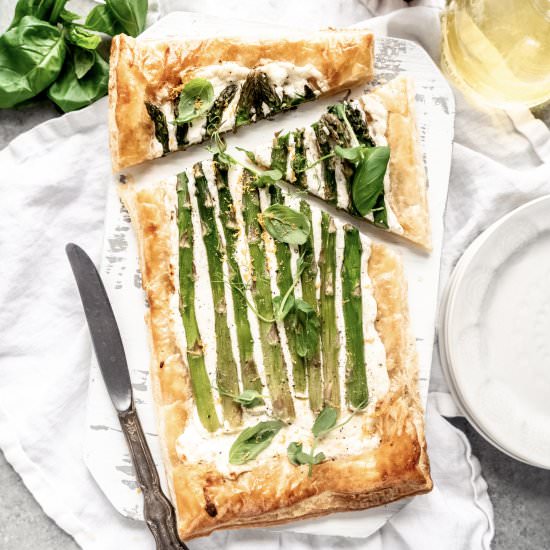 Asparagus Goat Cheese Tart