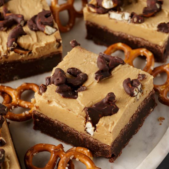 Peanut Butter Pretzel Brownies