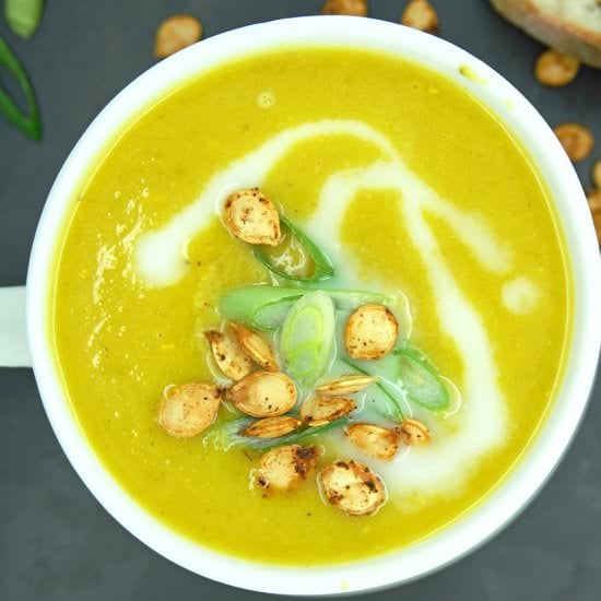 Vegan Golden Beet and Squash Soup