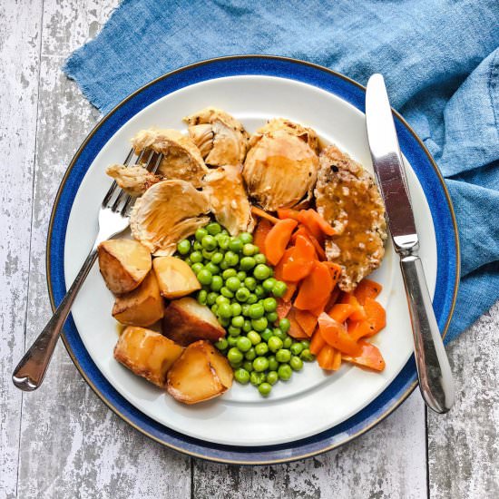 Roast chicken Dinner for Two
