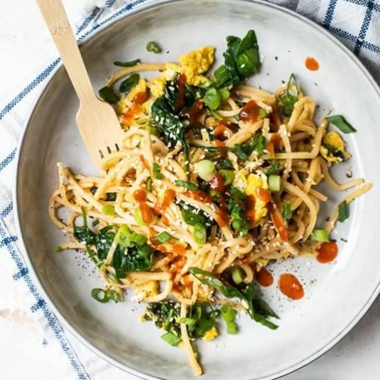 Hearts Palm Noodle Peanut Stir Fry