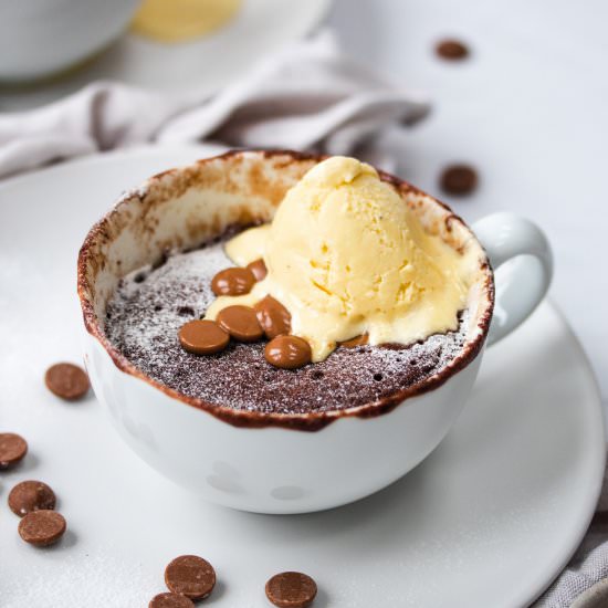 Rich Chocolate Microwave Cake