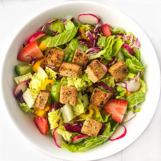 Easy Keto Garlic Croutons