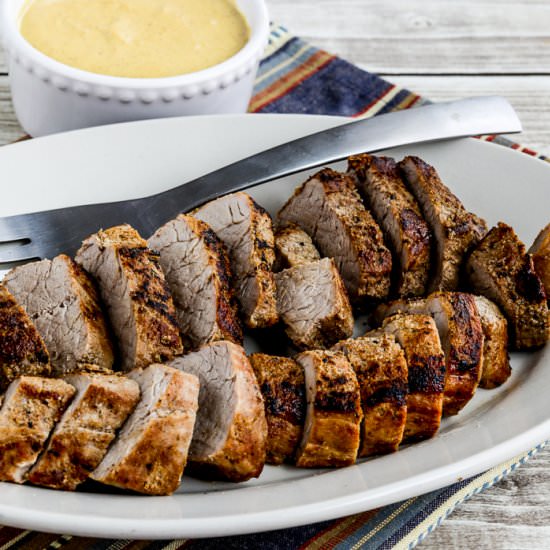 Pork tenderloin with Mustard Sauce