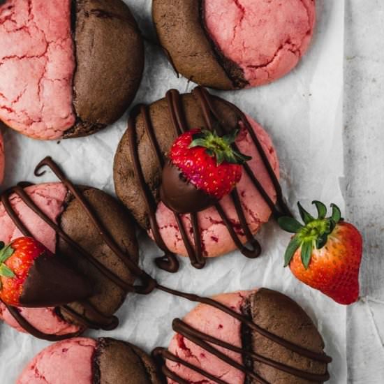 Chocolate Strawberry Cookies