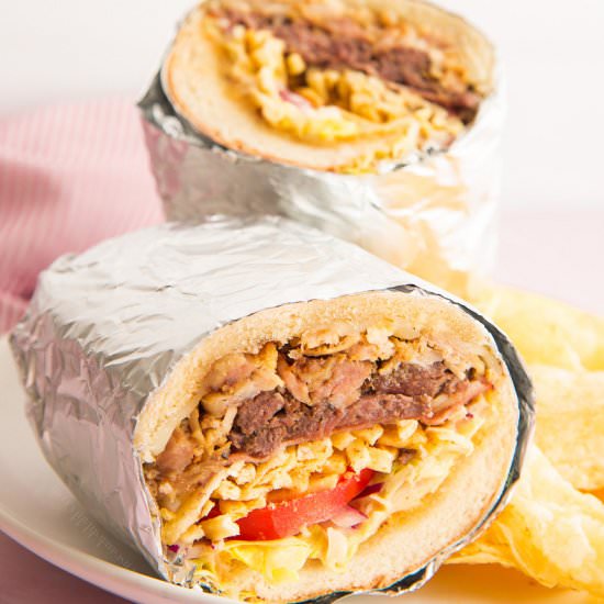 Tripletas (Steak, Pork, & Ham Hero)