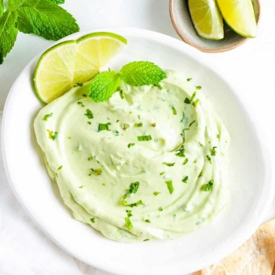 Avocado, Yoghurt and Mint Dip