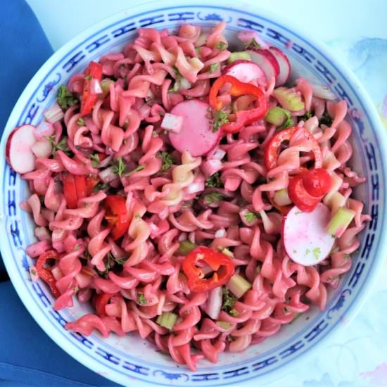 Hibiscus Pasta Salad