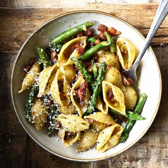 Brown Butter Asparagus Pasta
