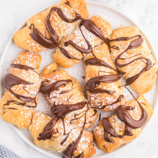 Air Fryer Chocolate Croissants