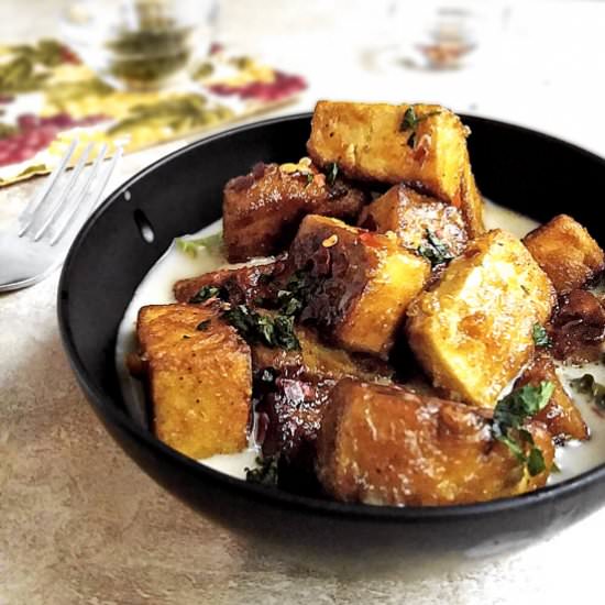 Spicy Tofu in Coconut Cream