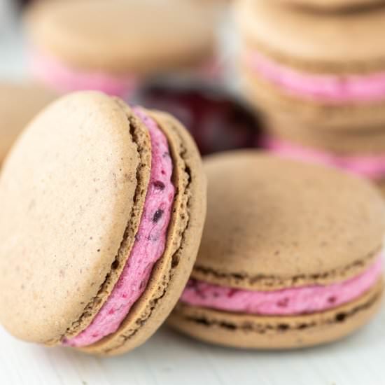 Cherry Macarons