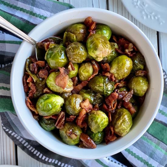 Maple Bacon Brussels Sprouts