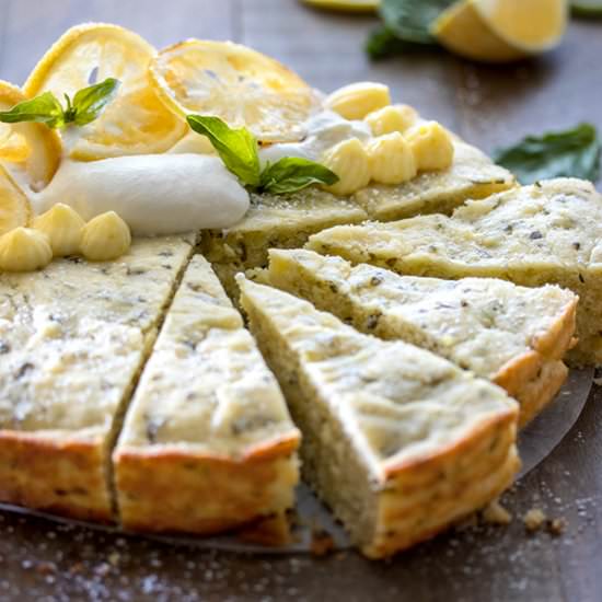 Lemon Basil Olive Oil Cake