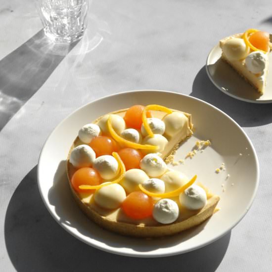 grapefruit cream tart