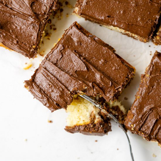 Marble Sheet Cake