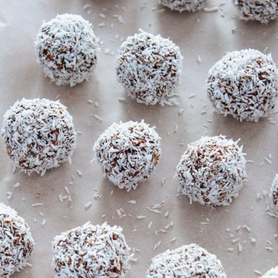 Chocolate Coconut Oat Balls